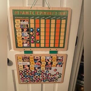 Magnetic Responsibility Chart. Works great for young boys!!
